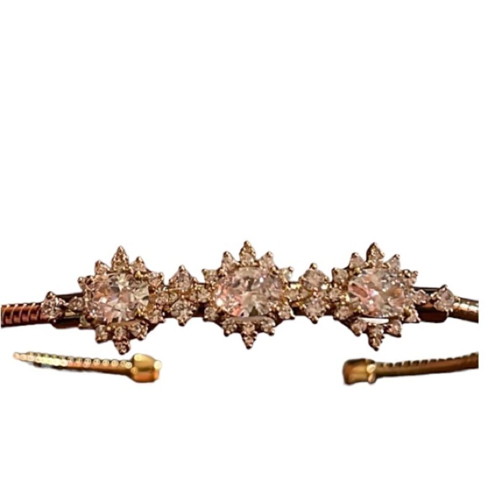 Eliot Danori gold tone crystal bangle bracelet
